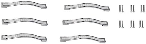 jenifer2015 6pcs Modern Europe Style Zine-Alloy Grind Arenaceous Rhinestone Crystal Furniture Door Drawer Pull Handle Cabinet Pull Handle Kitchen Knobs (160MM)