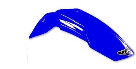 UFO Plastic Universal Supermoto Front Fender - Design 2 - Reflex Blue , Color: Blue