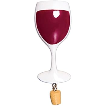 Amazon Com Personalized Wine Glass Christmas Tree Ornament 2019