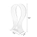 AmoVee Acrylic Headphone Stand Display Headphone Holder Headphone Hanger Headset Hanger Support – Suitable for All Headphone Sizes – (Transparent)thumb 2