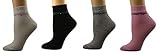 Sierra Socks Women's Bamboo Low Cut 4 Pair Pack Multi Color Socks 2215