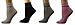 Women's Quarter High Socks Rayon from Bamboo Smooth Toe Seam Socks Women -4 Pair Pack Multi Color Socks