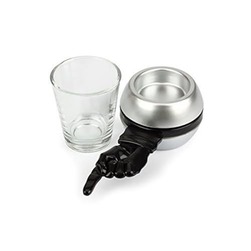 Barbuzzo Retro Spin the Shot - Party Drinking Game with Vintage Charm - Pour a Shot, Spin and Drink or Create the Rules - Great Gift for Home Bashes, Kickbacks, Parties, Tailgates, and Shindigs Home & Kitchen, Kitchen & Dining, Dining & Entertaining, Glassware & Drinkware, Shot Glasses
