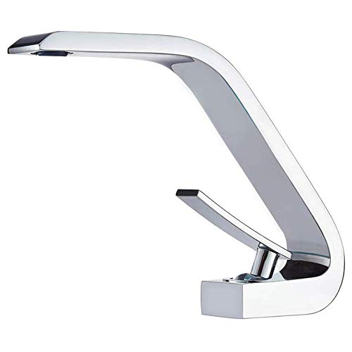 Wovier Chrome Waterfall Basin Mixer Tap Single Handle Single Hole Bathroom Sink Faucet