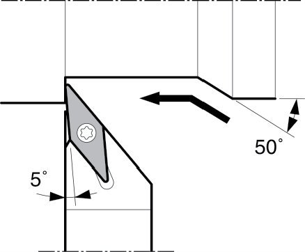 Kyocera SVLPL815JXFF Left Hand External Turning (VP_ _ Inserts); 0.500