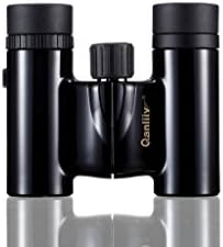 Qanliiy 10X21 Ultra Long Range Clear Video Roof Prism HD Mini Binocular Telescope Travel Binocle Concert Necessary for Bird Wildlife Scenery Watching Waterproof Lightweight - Black