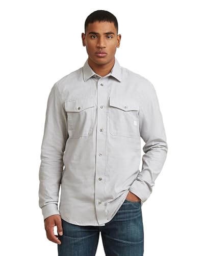 G-Star Mens Marine Slim Long Sleeve Shirt, Size: XS, Color Multicolor