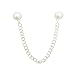 Elegant Pearl Sweater Pin Clip Collar Suit Pin Bar for Girl and Women