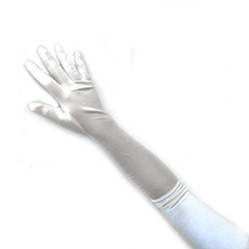 SACASUSA (TM) 23" Long Party Bridal Dance Gloves A Grade Quality in White