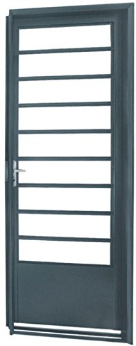 Porta de Ferro para Cozinha com Veneziana Esquerda 217 x 85 x 6 cm MGM