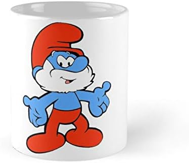 Papa Smurf 11Oz Mug - Made From Ceramic - Best Gift For Family Friends.
