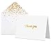 100 Thank You Cards with Envelopes - Thank You Notes, White & Gold Foil - Blank Cards with Envelopes - For Business, Wedding, Graduation, Baby/Bridal Shower, Funeral, Professional Thank You Cards Bulk