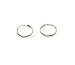 Regetta Jewelry Sterling Silver Rose Gold Toned Small Endless Hoop Earrings for Cartilage/Nose/Lips, 10mm