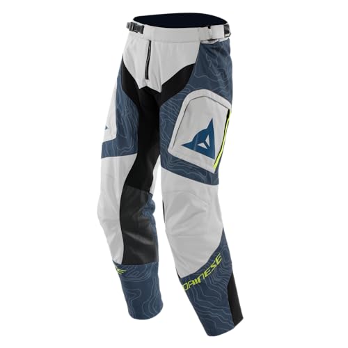 Dainese Mens Sterrato Tex Fabric Motorcycle Pants, Glacier Grey/Blue, 38
