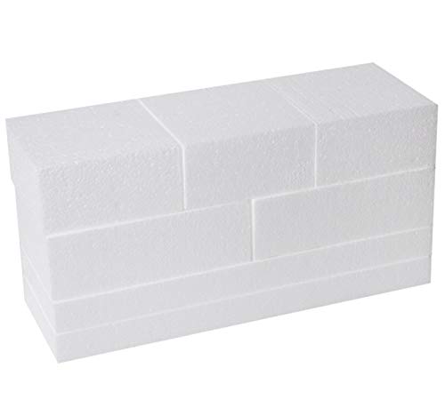 30 Pack Foam Blocks -Rectangle & Square Foam Blocks- Styrofoam Blocks -Floral Foam -Craft Foam- for Craft, Modeling, Sculpture, DIY Arts and Crafts, Flower Foam -Foam Squares- Foam Rectangle -3 Sizes