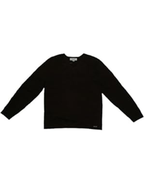 Calvin Klein Mens Long Sleeve Sweater V-Neck Slim Cotton XX-Large Red Berry