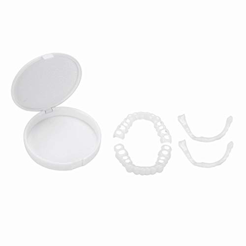 Fheaven (TM) Teeth Cosmetic Sticker - Temporary Smile Comfort Fit Cosmetic Teeth Denture Baeuty Teeth Bottom or Up Cosmetic Sticker (Bottom)
