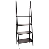 Casual Home 176-53 5-Shelf Ladder Bookcase, Espresso