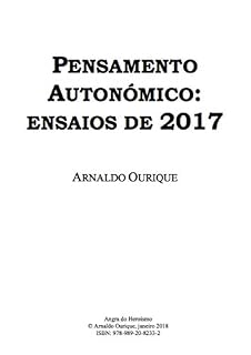 Livro Pensamento autonómico: ensaios de 2017