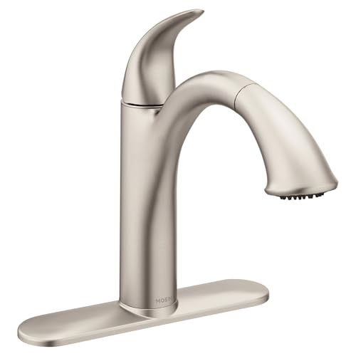 Moen Camerist Spot Resist Stainless One-Handle Kitchen Faucet with Pullout Spray Head,...