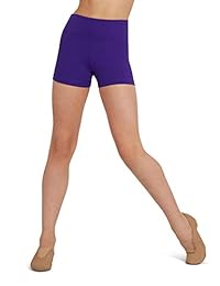 Capezio Team Basic - Pantalón corto de cintura alta para mujer