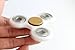 WeFidget's Original Gold Button Standard EDC Fidget Spinner, Relieve your Stress, Anxiety, ADHD (White)