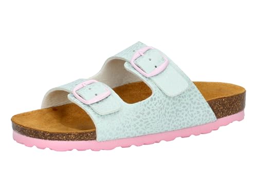 Lico Bioline Rocky, Sabot Unisexe-Enfants, Turquoise et Rose, 30 EU