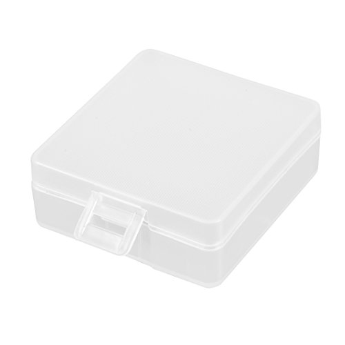 uxcell Portable Storage Box for Power Supply Protective Container Transparent for 9V