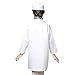 TOPTIE Kid's Lab Coat Cap Kid Scientists Doctors-White-5/6