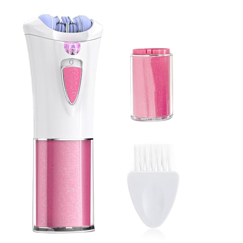 Glabrouse Skin Epilator, 2025 New Smooth Glide Epilator for Women Facial, Arms, Legs and Bikini (Pink)