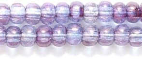 Preciosa Ornela Czech Seed Bead, Picasso Amethyst, Size 6/0
