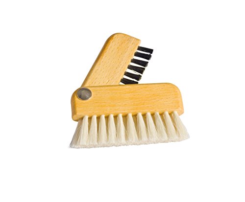 Brstenhaus Redecker Goat Hair/Natural Pig Bristle Laptop Brush with Oiled Beechwood Handle, 3-Inches