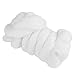 8Colors 55g Colored Needle Felting Wool Roving Spinning Sewing Trimming Handiwork Material (62-White)