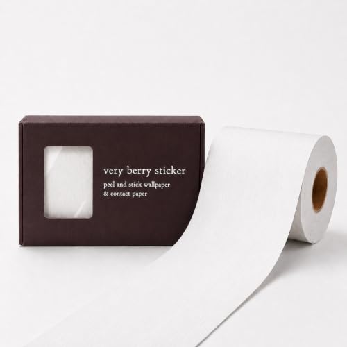 Very Berry White Wood Peel and Stick Wallpaper