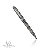 Masonic Square and Compass Pen by Masonic Revival (Silver Top)