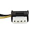 StarTech.com LP4 to SATA Power Cable Adapter with Floppy Power (LP4SATAFMD)