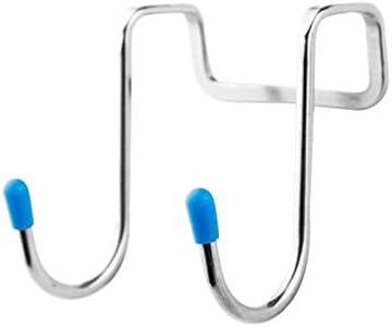 COMFET Door Hanger - Stainless Steel Double Storage Hook for Bathroom Kitchen Wall and Door Organizer Accessories
