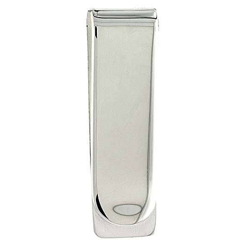 Sterling Silver Money Clip Plain Narrow made in Italy, 5/8 X 2 inch