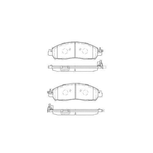 FRONT BRAKE PADS Nissan Navara NP300 2.3 11/15-