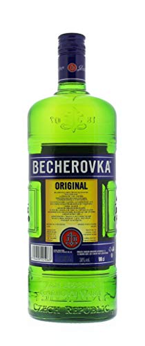 Becherovka Original – Tschechischer Kräuterlikör mit 20 unterschiedlichen Kräutern – Absacker mit einer leckeren, bittersüßen Note – 1 x 1 l – Bild 2