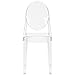 EdgeMod Burton Side Chair, Clear