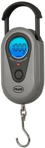 American Weigh Scale Sr-1kg Gray Digital Hanging Scale, Gray, 1000g X 1 G by American Weigh Scale