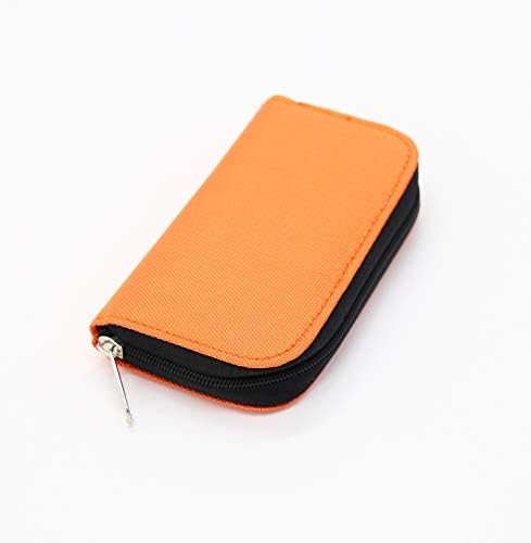 Pastall 22 Slots Memory Card Case SD/SDHC/SDXC/MMC/CF/TF Card Holder(Orange)