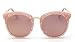 GAMT Round Sunglasses Large Frame Sunglasses Oversize Eyewear for Women Retro Tide Pink