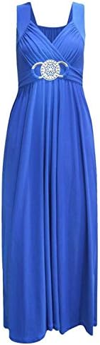 SA Fashions® Bridesmaid Prom Party Ball Night Out Wedding Luxury Gown Cocktail Ladies Long Buckle Maxi Dress 8-26