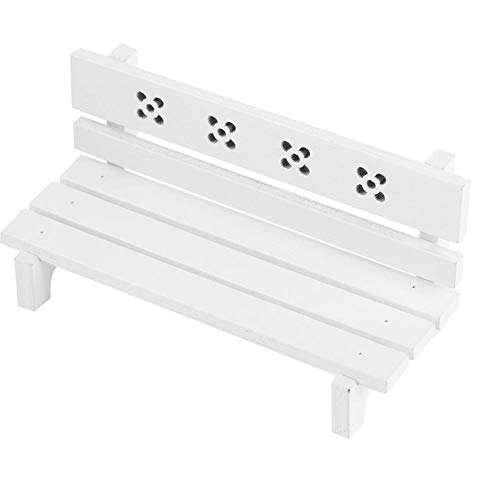 1/12 Skala Puppenhaus Holz Parkbank Simulation Miniatur Möbel Stuhl Park Sitz Mini Puppenhäuser Landschaft Kunst DIY…