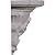 Ekena Millwork SH17X09X05CH 17 5/8-Inch W x 5 7/8-Inch D x 9 1/4-Inch H Tassel Decorative Shelf