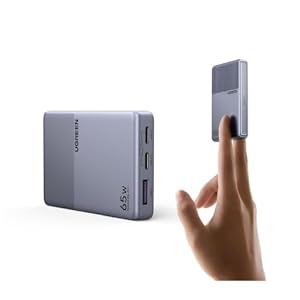 UGREEN 急速充電器 65W TypeC 超薄型設計 2C1A 3ポート 当社比67%小型化 PD3.2/PPS 5A/QC4/SCP対応