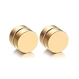 8MM Magnet Stud Earrings, Fake Plugs Gauges