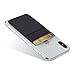 SHANSHUI Card Holder for Back of Phone, Adhesive Stretchy Fabric Lycra Double Slots Credit Card Sleeves Stick On Wallet Pocket Compatible for iPhone and Most Smartphones(Black&Pink)